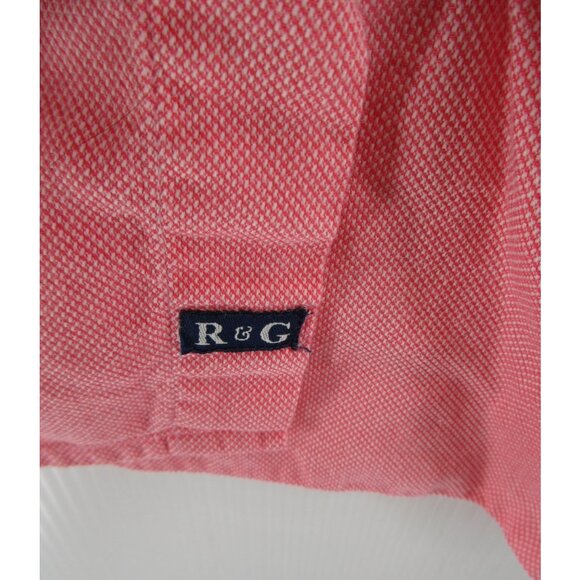 Robert Graham R&G Shirt XL Button Up Pocket Preppy Flip Cuffs Cotton - Picture 7 of 13